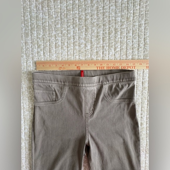 SPANX Jean-ish® Ankle Leggings | Earthy Taupe / Light Gray | Size Large - Picture 11 of 16